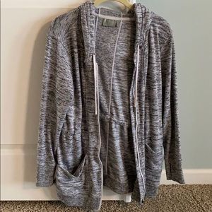 Athleta grey full zip sweatshirt